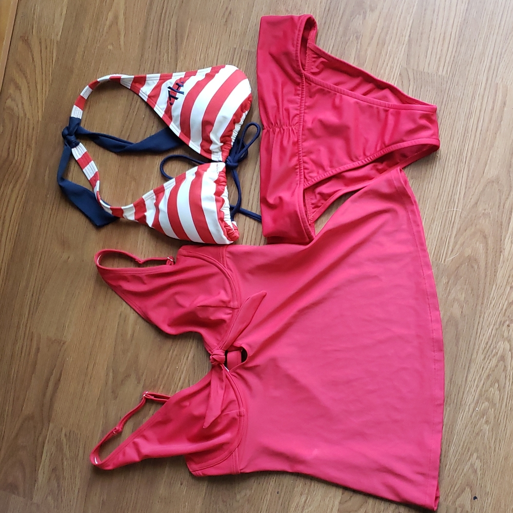 Venus & Tommy Hilfiger Red Bathing Suit Bundle